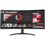 LG UltraWide, 34WR50QC, 34", čierny