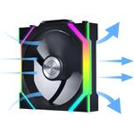 Lian Li UNI FAN SL Wireless ARGB PWM ventilátor, 120mm, čierny