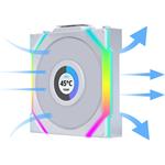 Lian Li UNI FAN SL Wireless LCD ventilátor, 120mm, biely