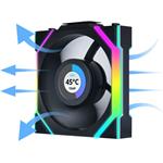 Lian Li UNI FAN SL Wireless LCD ventilátor, 120mm, čierny