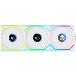 Lian Li UNI FAN SL Wireless LCD ventilátor, 3ks, 120mm, biely