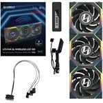 Lian Li UNI FAN SL Wireless LCD ventilátor, 3ks, 120mm, čierny