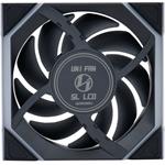 Lian Li UNI FAN SL Wireless LCD ventilátor, 3ks, 120mm, čierny