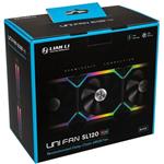 Lian Li UNI FAN SL120 RGB PWM, 120mm, 3ks, čierny