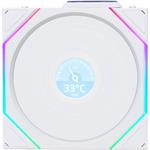 Lian Li UNI FAN TL Wireless, bezdrôtový LCD Ventilátor, ARGB, 120 mm, biely