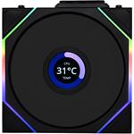 Lian Li UNI FAN TL Wireless, bezdrôtový LCD Ventilátor, ARGB, 120 mm, čierny