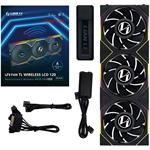 Lian Li UNI FAN TL Wireless, bezdrôtový LCD Ventilátor, ARGB, 3ks, 120 mm, čierny