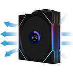Lian Li UNI FAN TL Wireless, bezdrôtový LCD Ventilátor, ARGB, 3ks, 120 mm, čierny