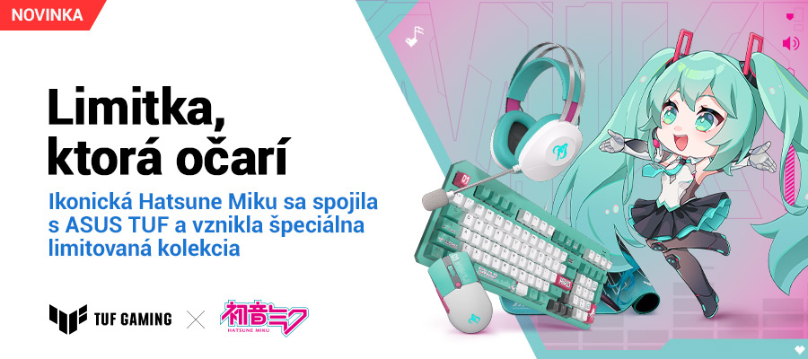 Limitovana kolekcia ASUS TUF Gaming X Hatsune Miku