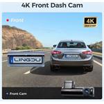 Lingdu D500 4K Dash Cam bezpečnostná kamera s displejom do auta