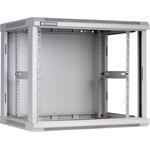 Linkbasic závesná skrine 19'' 9U 600x600mm - šedá (presklené dvere)