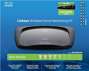 Linksys WRT120N+WUSB100 Wireless-N Kit