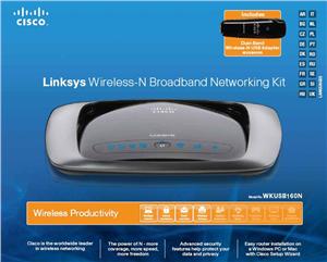 Linksys WRT160N+WUSB600 Wireless-N Kit