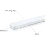 Lišta L HR-ALU do podlahy, strieborná, 1m