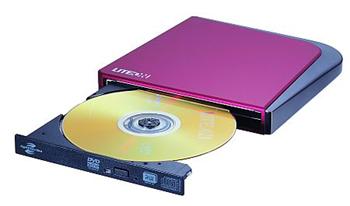 Lite-On DVD-RW eSAU208 LS, external, slim, red
