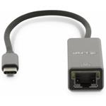 LMP adaptér USB-C to Gigabit Ethernet - Space Gray, Aluminium