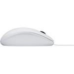 Logitech B100, optická myš, biela