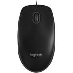 Logitech B100, optická myš, čierna