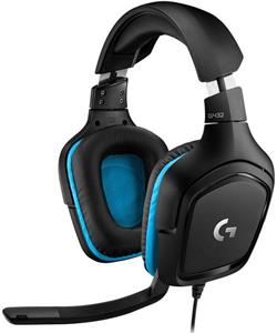 Logitech G432 Gaming Headset Leatherette, čierne