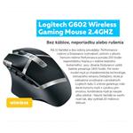 Logitech G602, bezdrôtová myš, hráčska