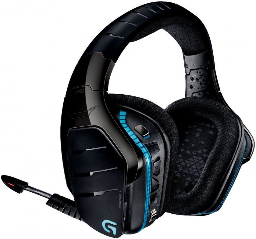 Logitech G933 Wireless, slúchadlá,