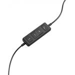 Logitech H570e, slúchadlá, USB, čierne