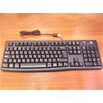 Logitech K120, klávesnica, ruská, čierna