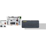 Logitech K380 Multi-Device Bluetooth, sivá, SK/CZ