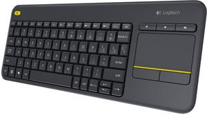 Logitech K400 Plus, bezdrôtová klávesnica s touchpadom, SK+CZ, čierna, (rozbalené)