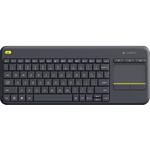 Logitech K400 Plus, bezdrôtová klávesnica s touchpadom, SK+CZ, čierna, (rozbalené)