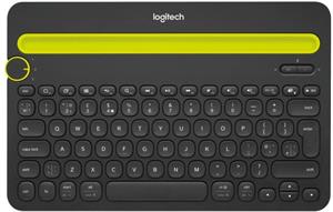 Logitech K480 Bluetooth, bezdrôtová klávesnica, čiernožltá