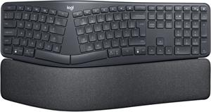 Logitech K860 ERGO, bezdrôtová delená klávesnica, CZ/SK, graphite