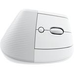 Logitech Lift for Mac Vertical Ergonomic Mouse, bielo-sivá
