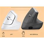 Logitech Lift for Mac Vertical Ergonomic Mouse, bielo-sivá, (rozbalené)