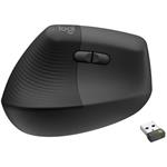 Logitech Lift Left Vertical Ergonomic Mouse for Business, pre ľavákov, čierna