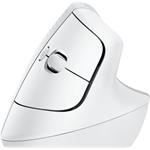 Logitech Lift Vertical Ergonomic Mouse for Business, bielo-sivá