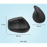 Logitech Lift Vertical Ergonomic Mouse for Business, čierna, (rozbalené)