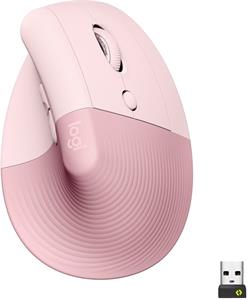 Logitech Lift Vertical Ergonomic Mouse, ružová