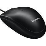 Logitech M100, optická myš, čierna