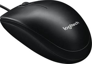 Logitech M100, optická myš, čierna