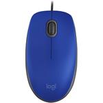 Logitech M110 Silent, myš, modrá