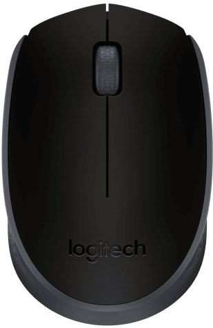 Logitech M171, bezdrôtová myš, optická, čierna