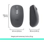 Logitech M196, bluetooth myš, grafitová, (rozbalené)