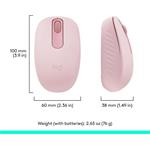 Logitech M196, bluetooth myš, ružová