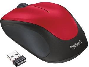 Logitech M235, myš, červená
