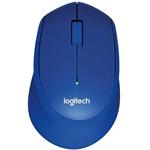 Logitech M330 Silent Plus, bezdrôtová tichá myš, modrá