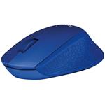 Logitech M330 Silent Plus, bezdrôtová tichá myš, modrá