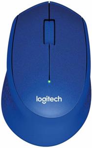 Logitech M330 Silent Plus, bezdrôtová tichá myš, modrá