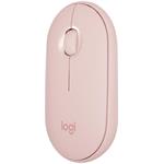 Logitech M350 Pebble, bezdrôtová tichá myš, ružová