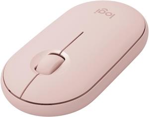 Logitech M350 Pebble, bezdrôtová tichá myš, ružová